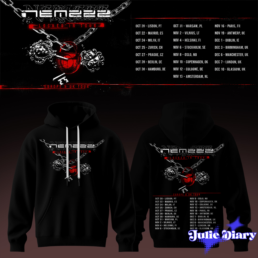 Nemzzz Locked In Tour 3D Graphic Hoodie & Tee Nemzzz Locked In Tour 3D Graphic Hoodie & Tee