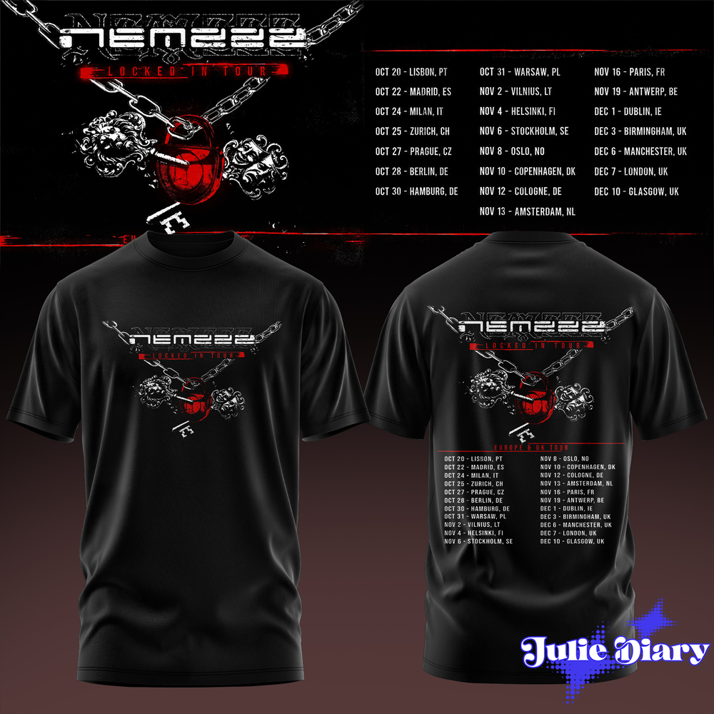 Nemzzz Locked In Tour 3D Graphic Hoodie & Tee Nemzzz Locked In Tour 3D Graphic Hoodie & Tee