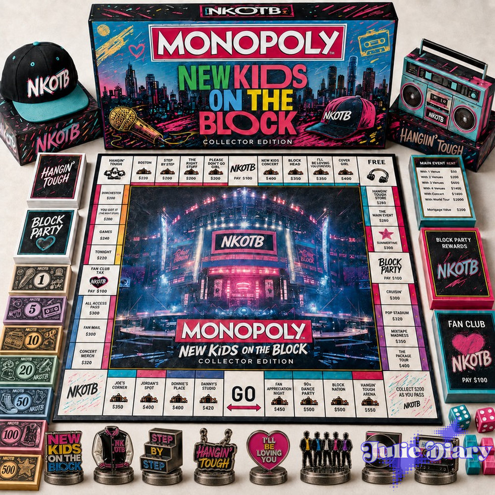 New Kids On The Block Monopoly Board Game New Kids On The Block Monopoly Board Game