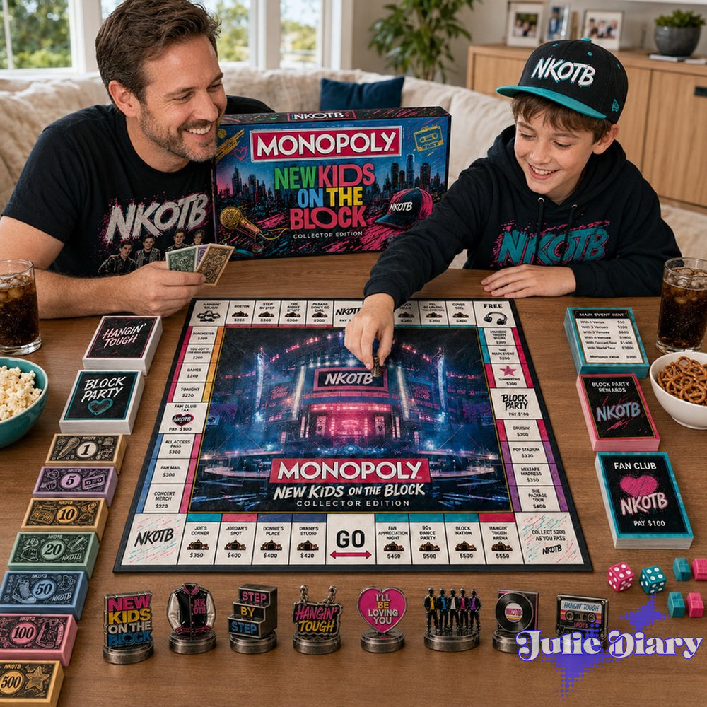 New Kids On The Block Monopoly Board Game New Kids On The Block Monopoly Board Game