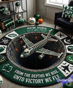 New York Jets 2026 Halloween Quilted Round Rug