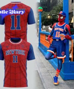 New York Knicks Jalen Brunson x Spider-Man Limited Edition Shirt