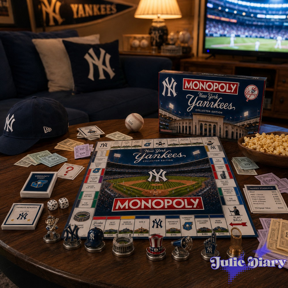 New York Yankees Monopoly Board Game New York Yankees Monopoly Board Game