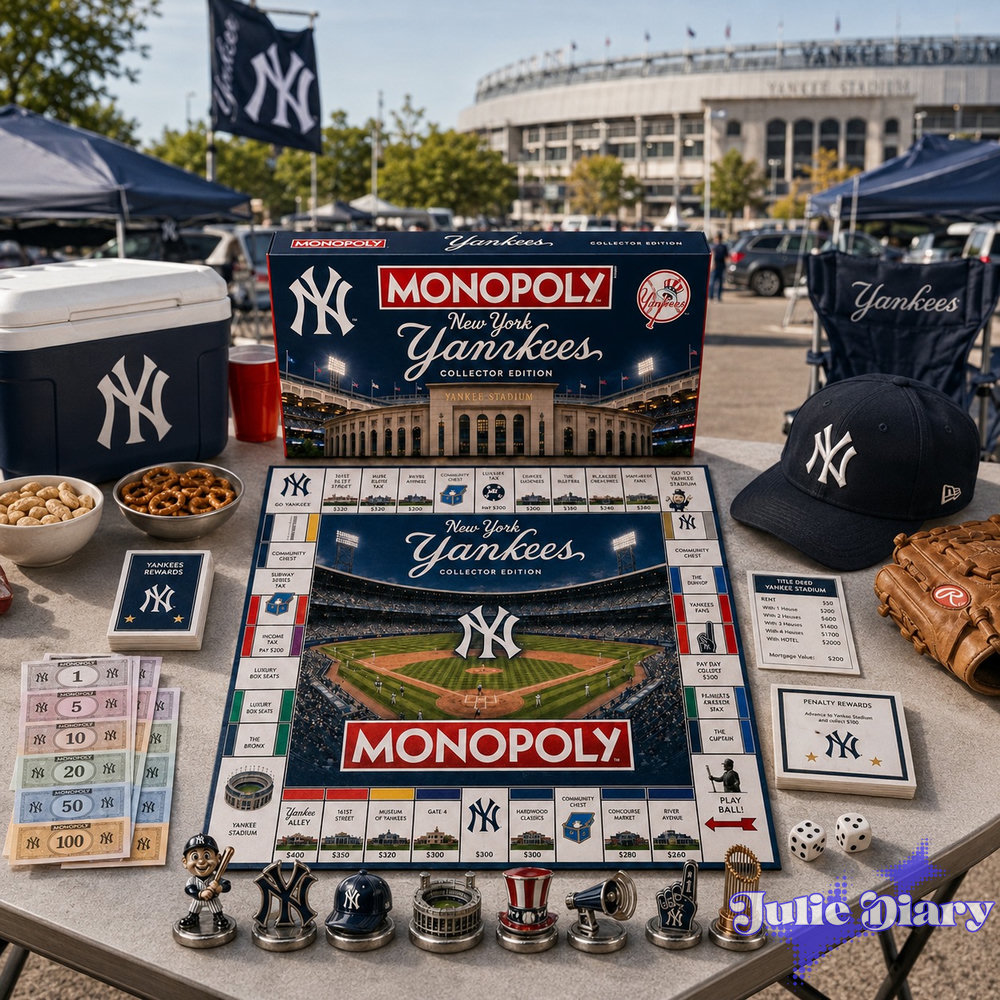 New York Yankees Monopoly Board Game New York Yankees Monopoly Board Game