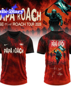 Papa Roach “Rise of the Roach Tour” 2026 Baseball Jersey Papa Roach “Rise of the Roach Tour” 2026 Baseball Jersey
