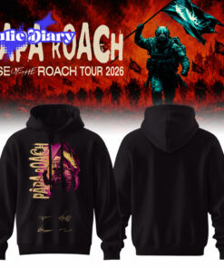Papa Roach “Rise of the Roach Tour” 2026 Graphic Design Hoodie Papa Roach “Rise of the Roach Tour” 2026 Graphic Design Hoodie