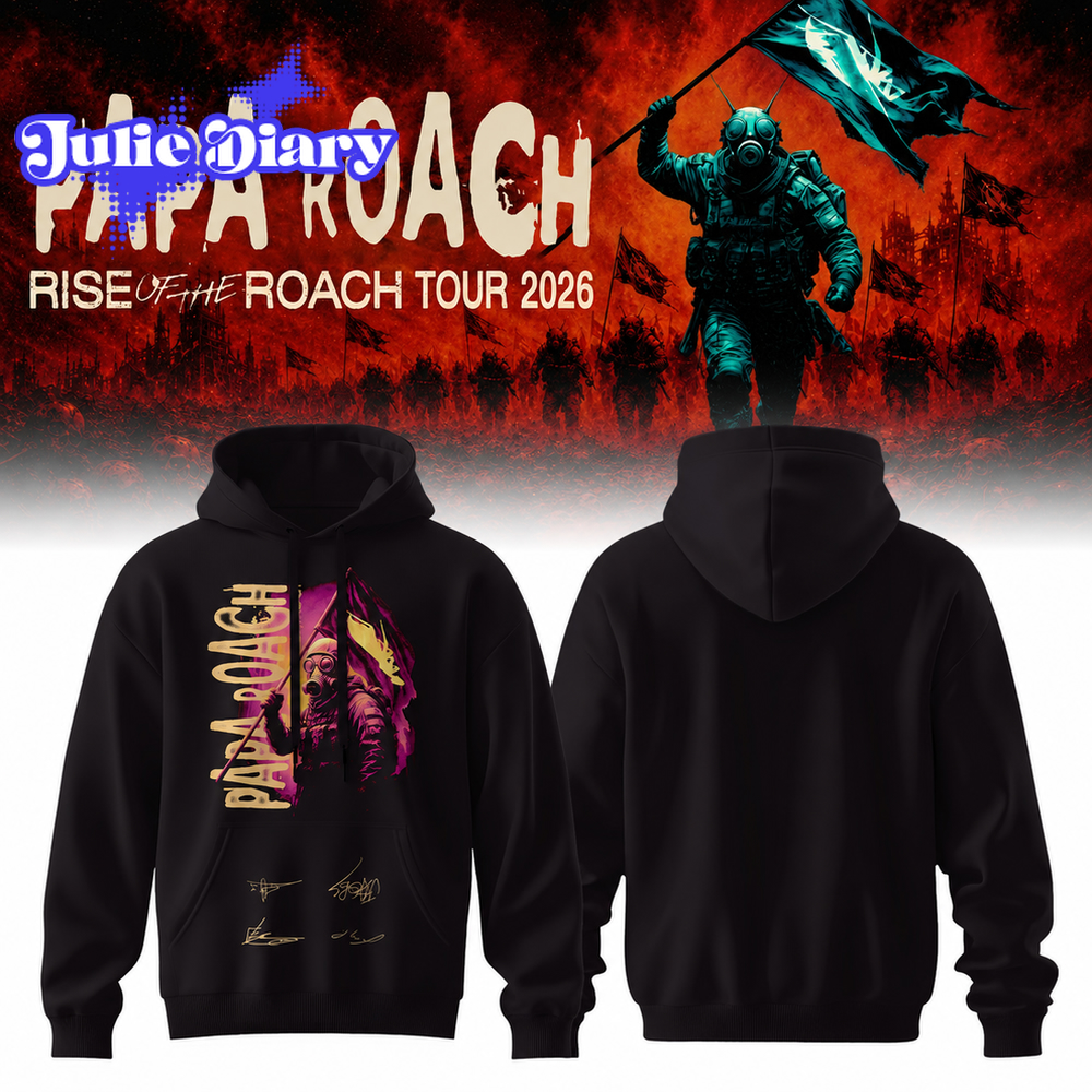 Papa Roach “Rise of the Roach Tour” 2026 Graphic Design Hoodie Papa Roach “Rise of the Roach Tour” 2026 Graphic Design Hoodie