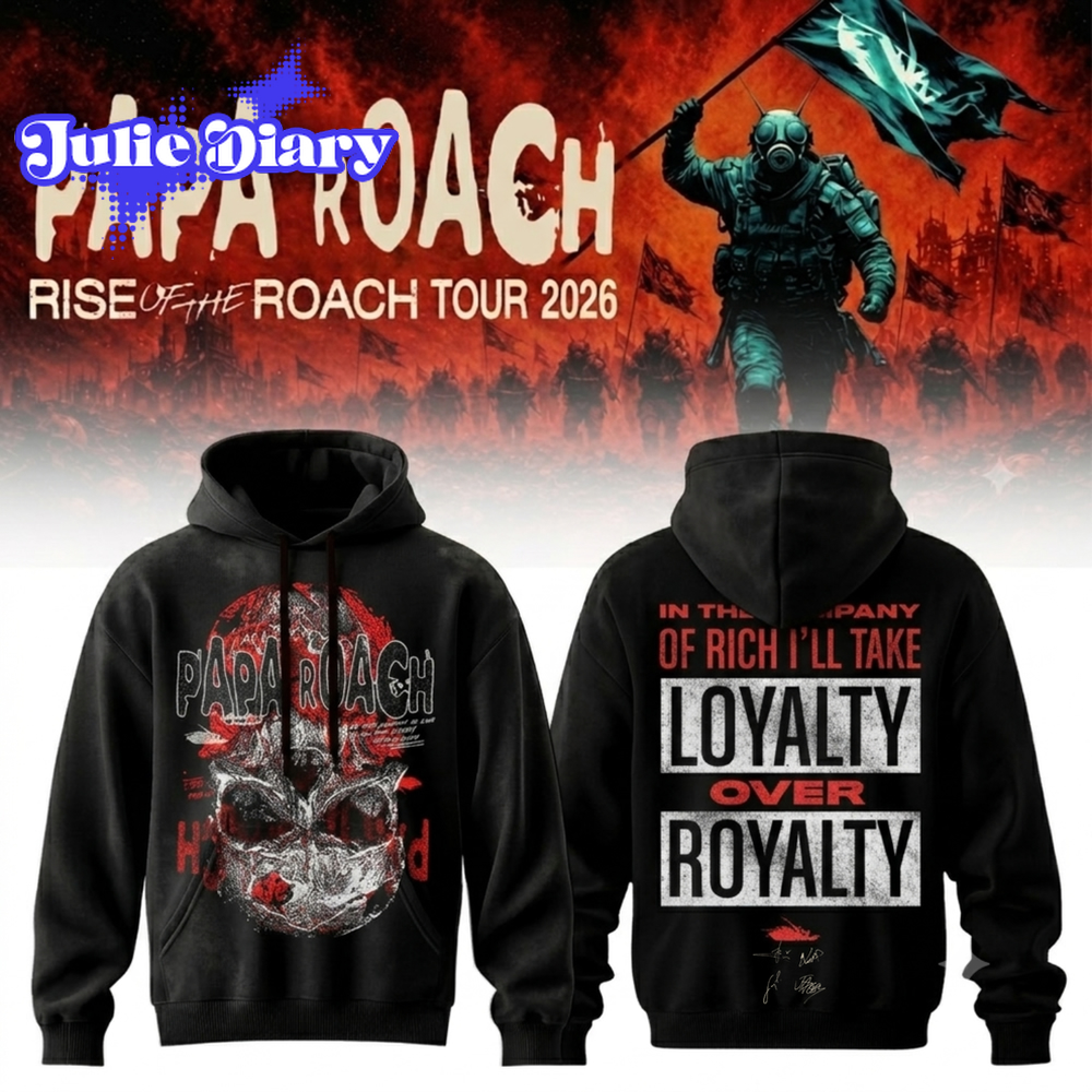 Papa Roach “Rise of the Roach Tour” 2026 Graphic Design Hoodie Papa Roach “Rise of the Roach Tour” 2026 Graphic Design Hoodie