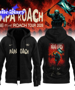 Papa Roach “Rise of the Roach Tour” 2026 Hoodie Zip Papa Roach “Rise of the Roach Tour” 2026 Hoodie Zip