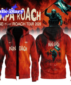 Papa Roach “Rise of the Roach Tour” 2026 Hoodie Zip