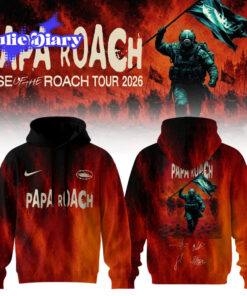 Papa Roach “Rise of the Roach Tour” 2026 Hoodie & Tee