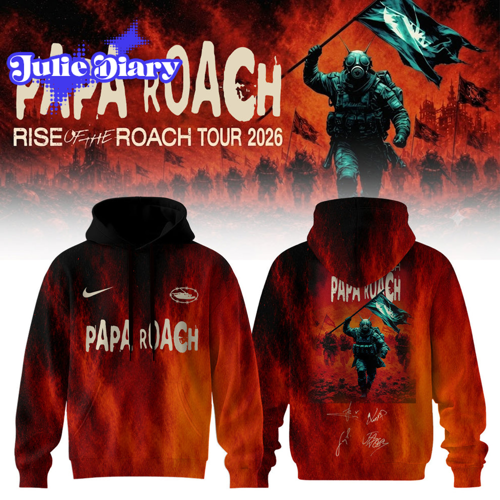 Papa Roach “Rise of the Roach Tour” 2026 Hoodie & Tee Papa Roach “Rise of the Roach Tour” 2026 Hoodie & Tee