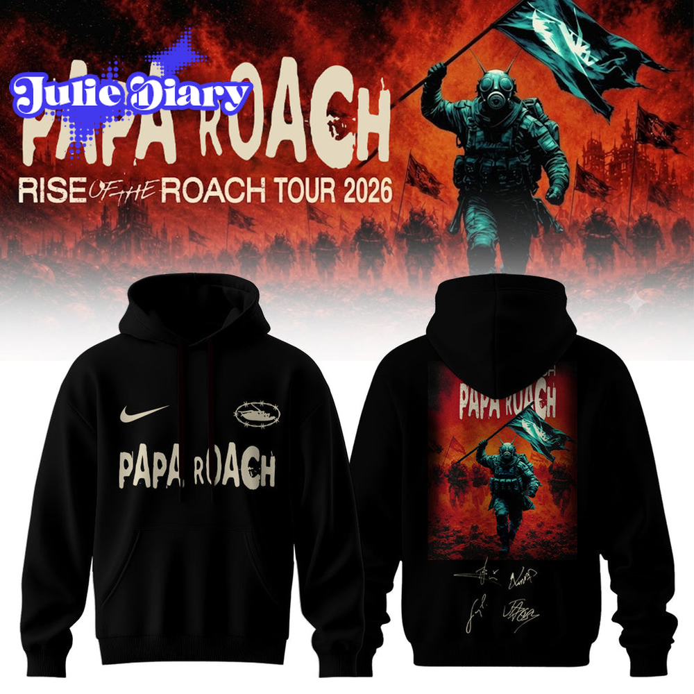 Papa Roach “Rise of the Roach Tour” 2026 Hoodie & Tee Papa Roach “Rise of the Roach Tour” 2026 Hoodie & Tee