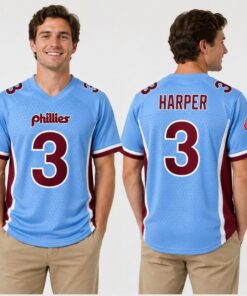 Phillies PECO Bryce Harper Football Jersey