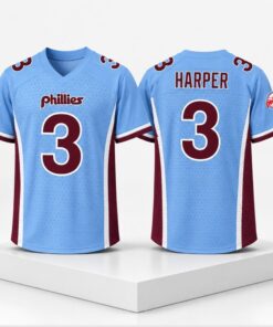 Phillies PECO Bryce Harper Football Jersey Phillies PECO Bryce Harper Football Jersey
