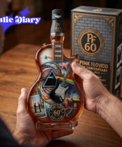 Pink Floyd 60th Anniversary Guitar Whiskey Bottle