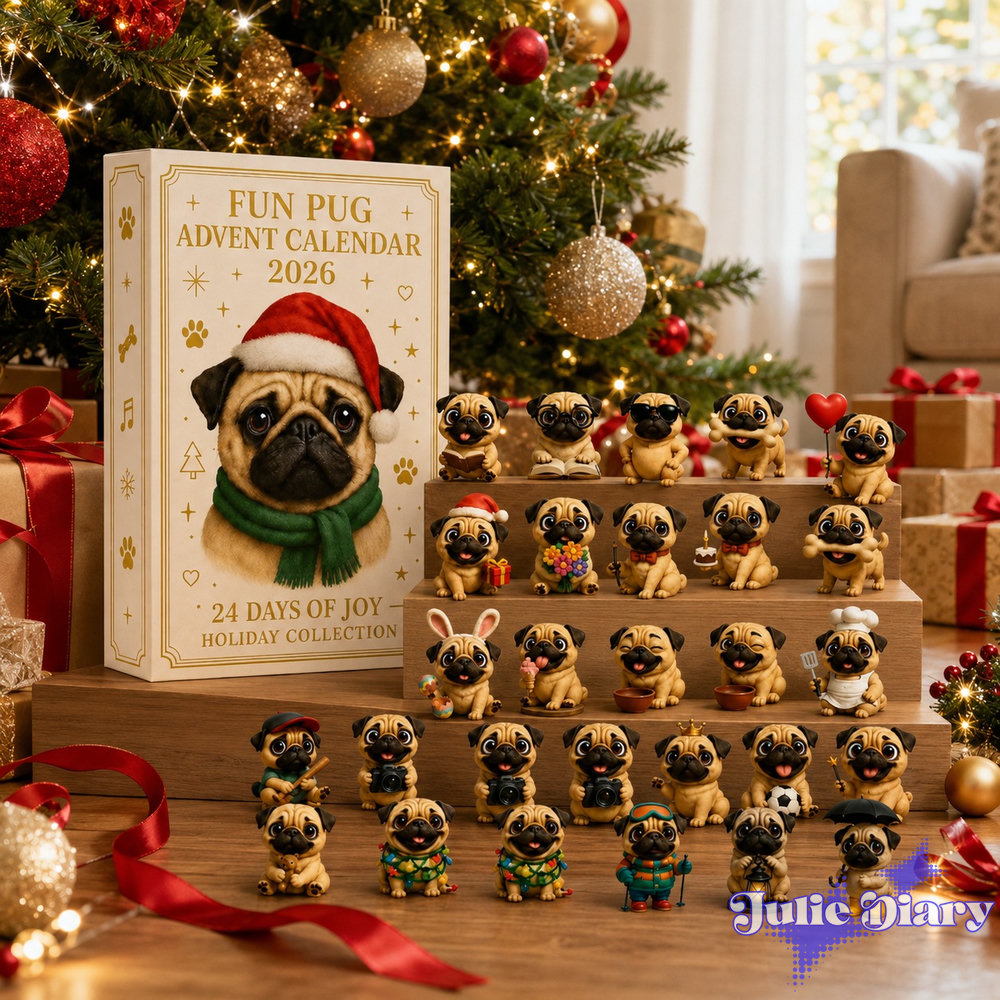 Pug Christmas Advent Calendar Pug Christmas Advent Calendar