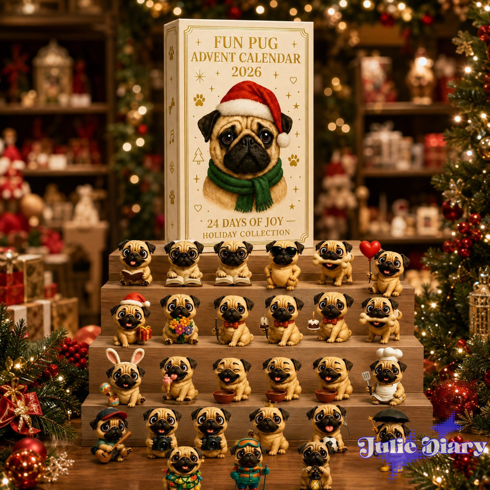Pug Christmas Advent Calendar Pug Christmas Advent Calendar