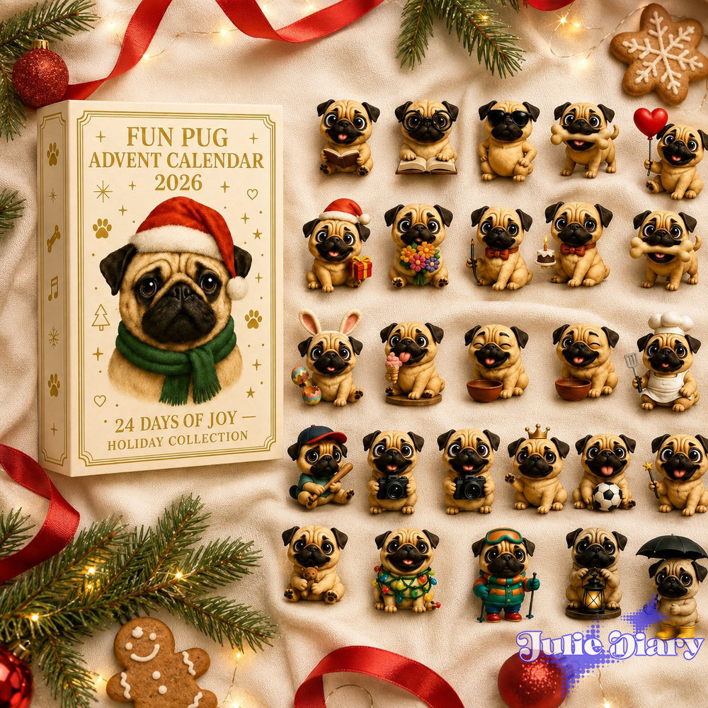 Pug Christmas Advent Calendar Pug Christmas Advent Calendar