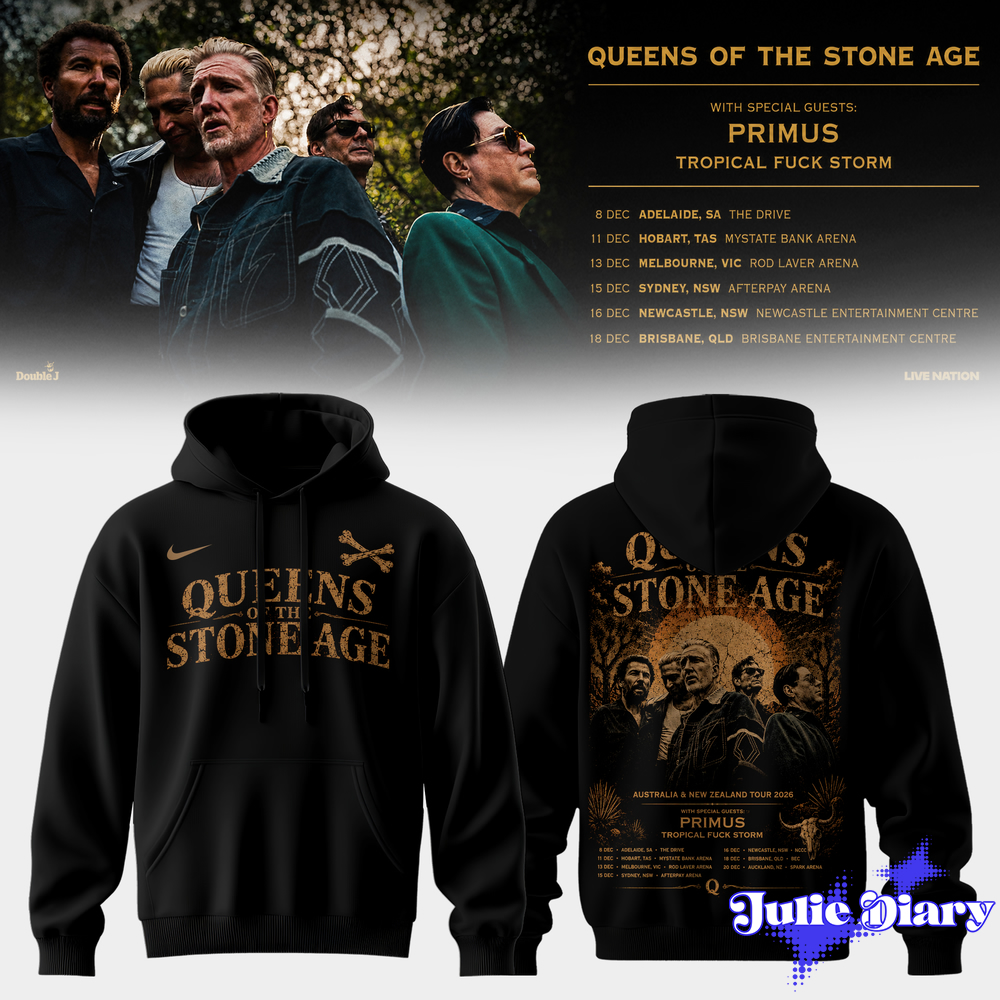 Queens of the Stone Age – Queens of the Stone Age ’26 Tour Hoodie & Tee Queens of the Stone Age – Queens of the Stone Age ’26 Tour Hoodie & Tee