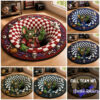 IT Pennywise Halloween Full Team NFL Round Rug IT Pennywise Halloween Full Team NFL Round Rug