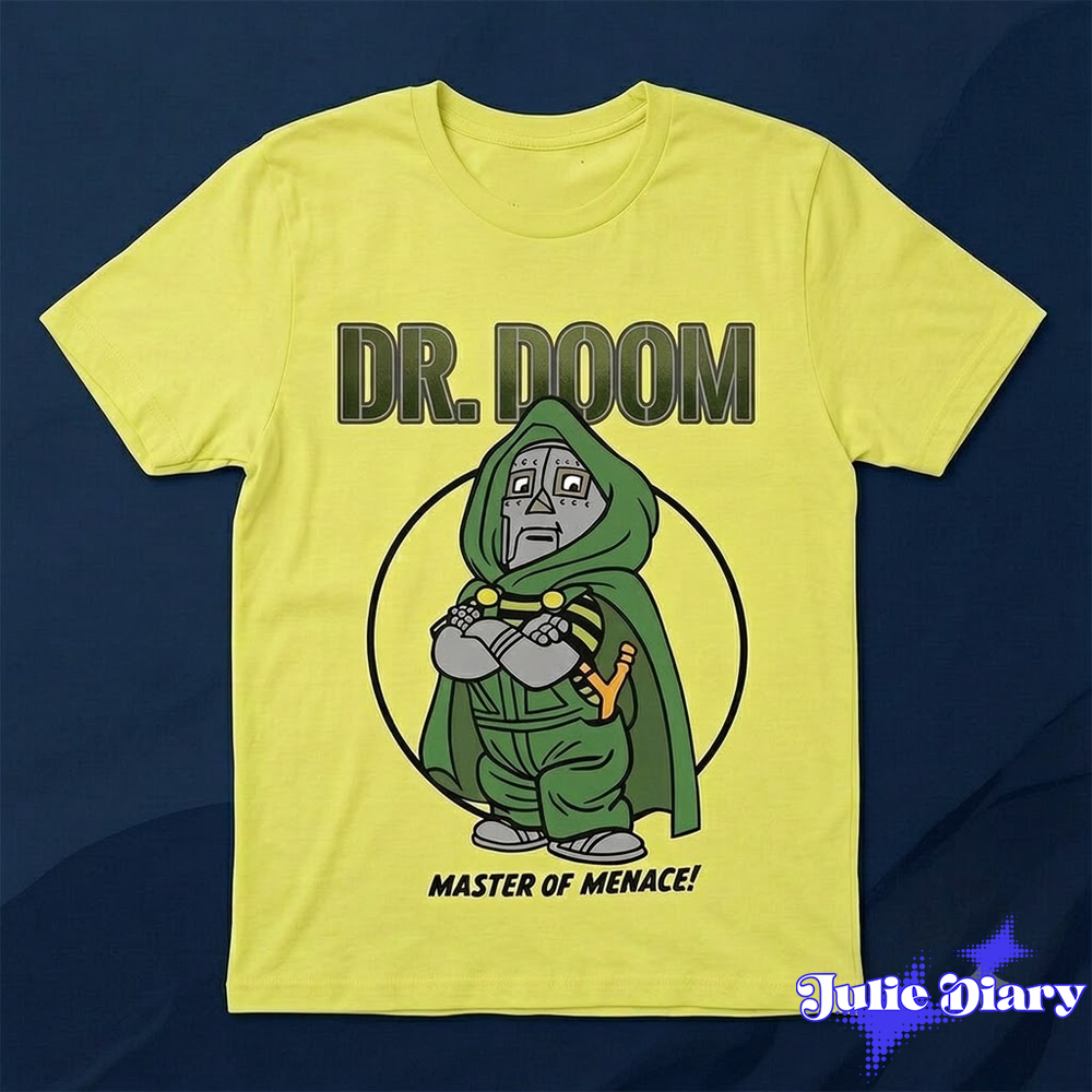 Robert Downey Jr Dr Doom Master of Menace 2D Shirt Robert Downey Jr Dr Doom Master of Menace 2D Shirt