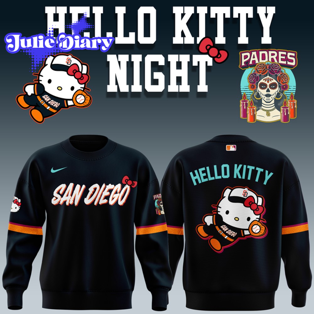 San Diego Padres New City Connect x Hello Kitty Special Edition Sweatshirt San Diego Padres New City Connect x Hello Kitty Special Edition Sweatshirt