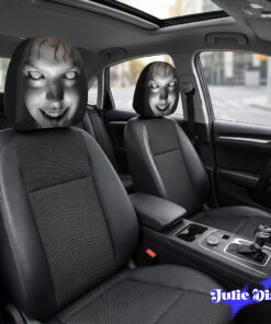 Scary Face Head Haunt Car Headrest Cover 2026 Scary Face Head Haunt Car Headrest Cover 2026