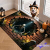 Skeleton climbed up from the well – Halloween Doormat