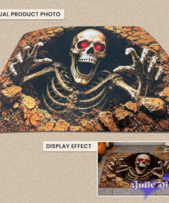 Skeleton under ground – Halloween Doormat