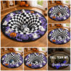Rat Fink Middle Finger Up Halloween Full Team NFL Round Rug Rat Fink Middle Finger Up Halloween Full Team NFL Round Rug