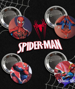 Spider-man Marvel Rivals Circle Button Pin