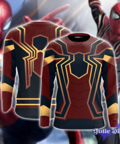 Spider-man: Homecoming Iron Spider Cosplay 3D Long Sleeve Shirt