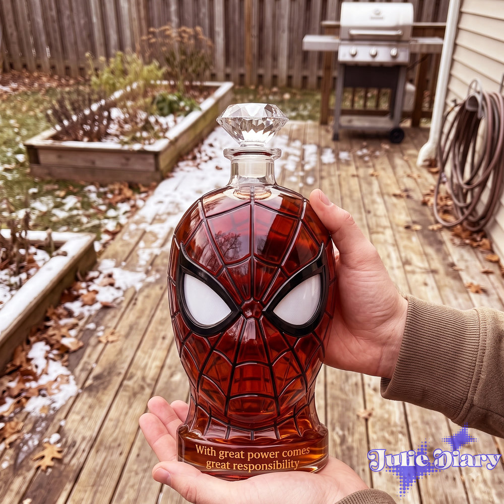 Spiderman Friendly Neighborhood Whiskey Bottle Spiderman Friendly Neighborhood Whiskey Bottle