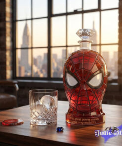 Spiderman Friendly Neighborhood Whiskey Bottle