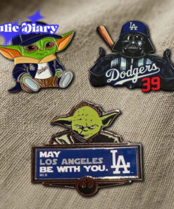 Star Wars x Dodgers – Baby Yoda & Darth Vader Button Pin Star Wars x Dodgers – Baby Yoda & Darth Vader Button Pin