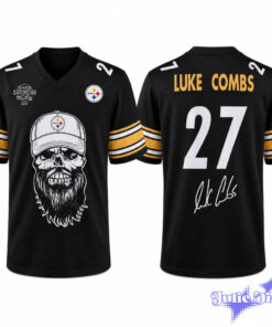 Steelers Luke Combs My Kinda Saturday Night Tour 2027 Football Jersey Steelers Luke Combs My Kinda Saturday Night Tour 2027 Football Jersey