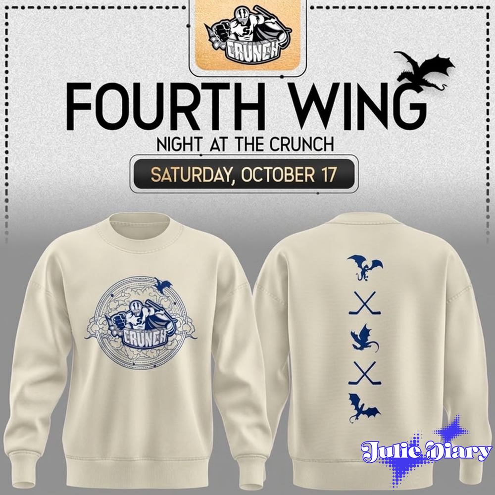 Syracuse Crunch x Fourth Wing Night 2026 Sweatshirt/Tee Syracuse Crunch x Fourth Wing Night 2026 Sweatshirt/Tee