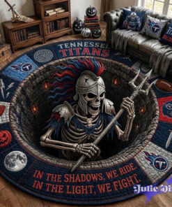 Tennessee Titans 2026 Halloween Quilted Round Rug