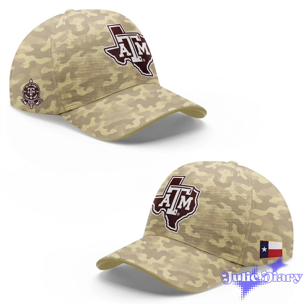 Texas A&M Aggies Honor and Support Camo Cap Texas A&M Aggies Honor and Support Camo Cap