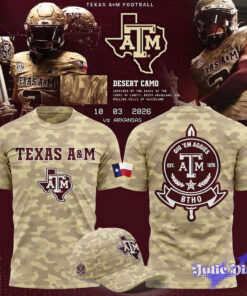 Texas A&M Aggies Honor and Support Camo Hoodie & Tee