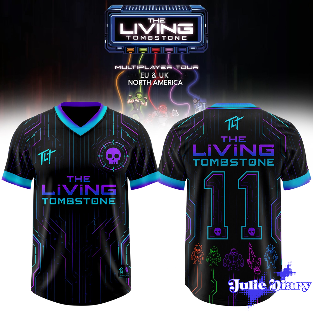 The Living Tombstone: Multiplayer Tour 2026 Exclusive Football Jersey The Living Tombstone: Multiplayer Tour 2026 Exclusive Football Jersey