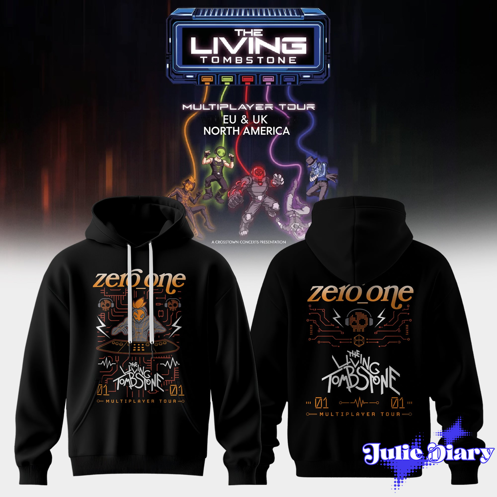 The Living Tombstone: Multiplayer Tour 2026 Hoodie & Tee The Living Tombstone: Multiplayer Tour 2026 Hoodie & Tee