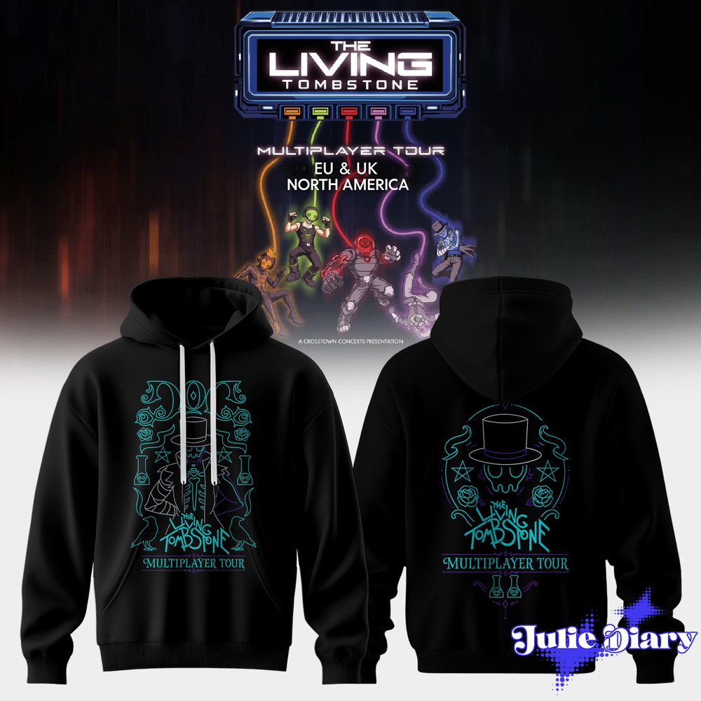 The Living Tombstone: Multiplayer Tour 2026 Hoodie & Tee The Living Tombstone: Multiplayer Tour 2026 Hoodie & Tee