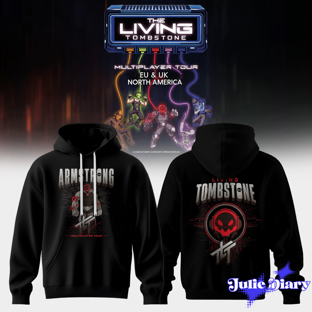 The Living Tombstone: Multiplayer Tour 2026 Hoodie & Tee The Living Tombstone: Multiplayer Tour 2026 Hoodie & Tee