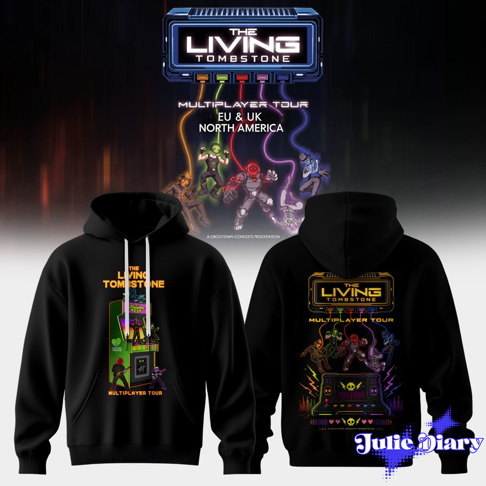 The Living Tombstone: Multiplayer Tour 2026 Hoodie & Tee The Living Tombstone: Multiplayer Tour 2026 Hoodie & Tee