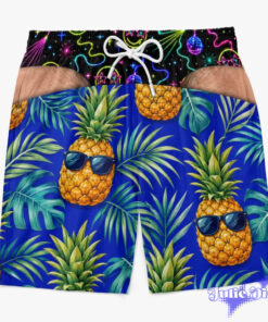 Thong Illusion Swim Trunks – Funny Underwear Print Beach Shorts
