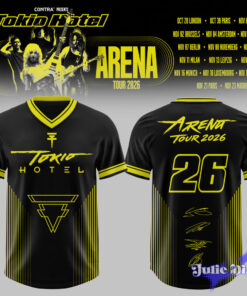 Tokio Hotel – Arena Tour 2026 Baseball Jersey