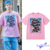 BTS V Champion White Graphic 2D T-Shirt BTS V Champion White Graphic 2D T-Shirt