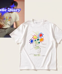 Tom Mayo Woodman Uniqlo PEACE FOR ALL Pablo Picasso Flower 2D Shirt